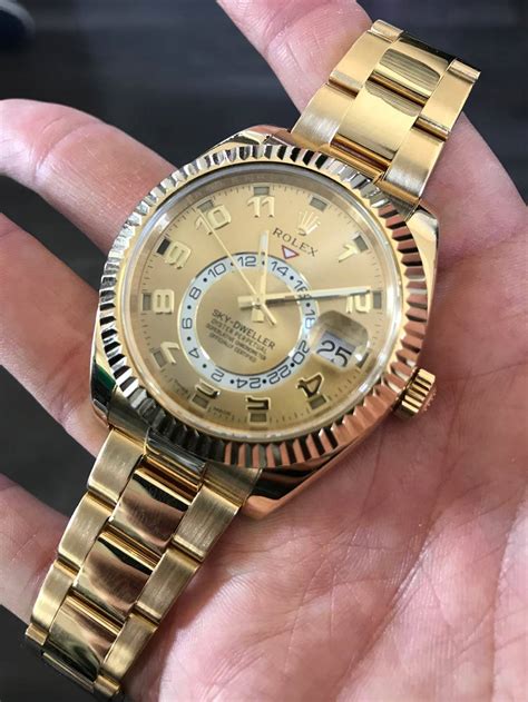 how much is a gold rolex sky dweller|rolex sky dweller price range.